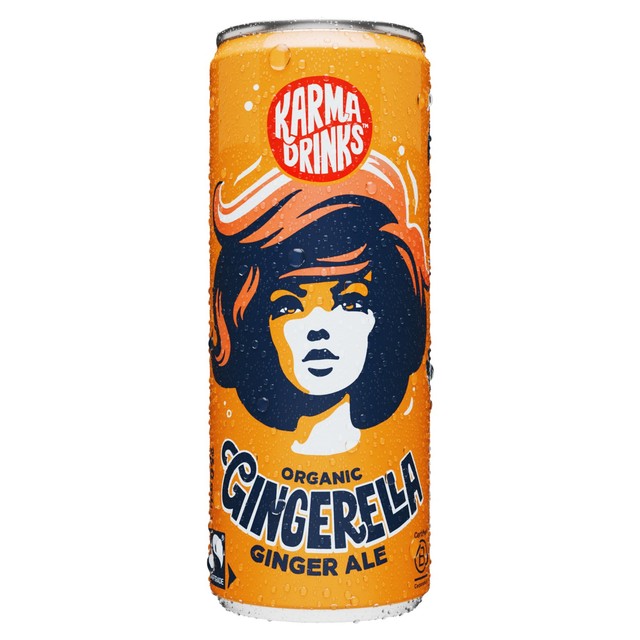 Karma Drinks Gingerella ginger ale 250ml, UK version