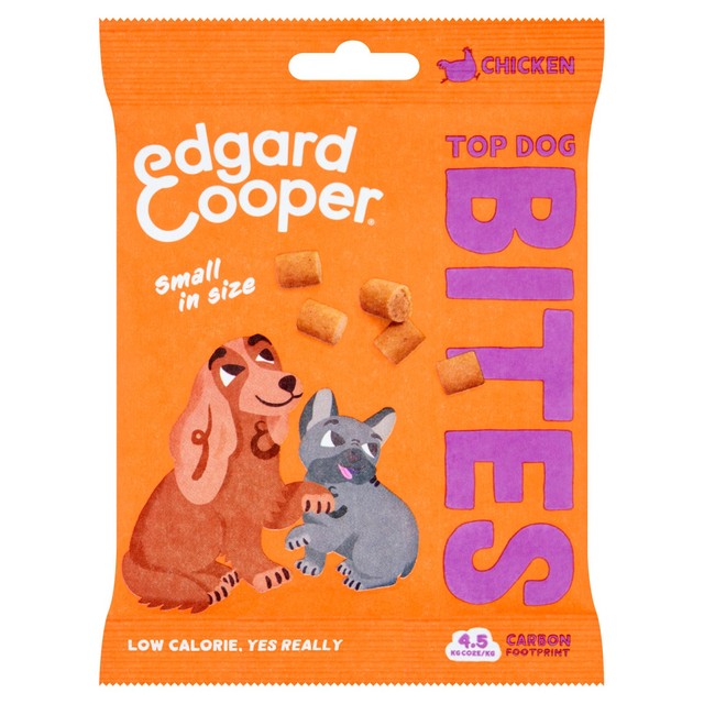 Edgard & Cooper grain-free chicken small bites dog treats 50g - British product