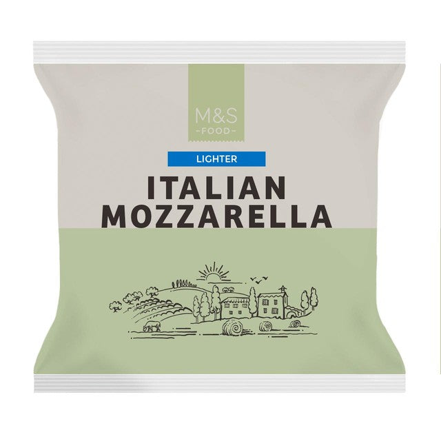 M&S Italian lighter mozzarella cheese 125g, imported from the UK