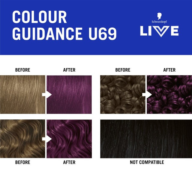 Schwarzkopf Amethyst Chrome purple hair dye kit, UK version