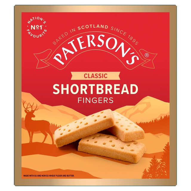 Paterson's classic shortbread fingers biscuits - British product