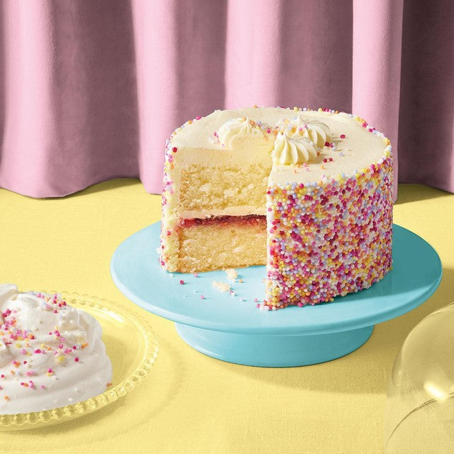 M&S Vanilla Sprinkle Gift Cake 285g, imported from the UK