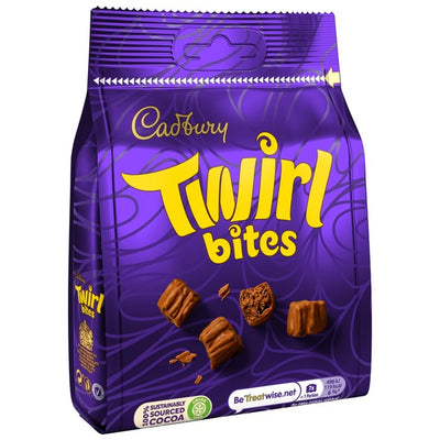 Sac de chocolat au lait Cadbury Twirl Bites 109g