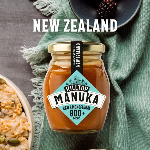 Hilltop Honey Manuka MGO800+ honey 225g, UK version