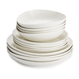 Sophie Conran white porcelain coupe 12-piece dinner set (British brand)