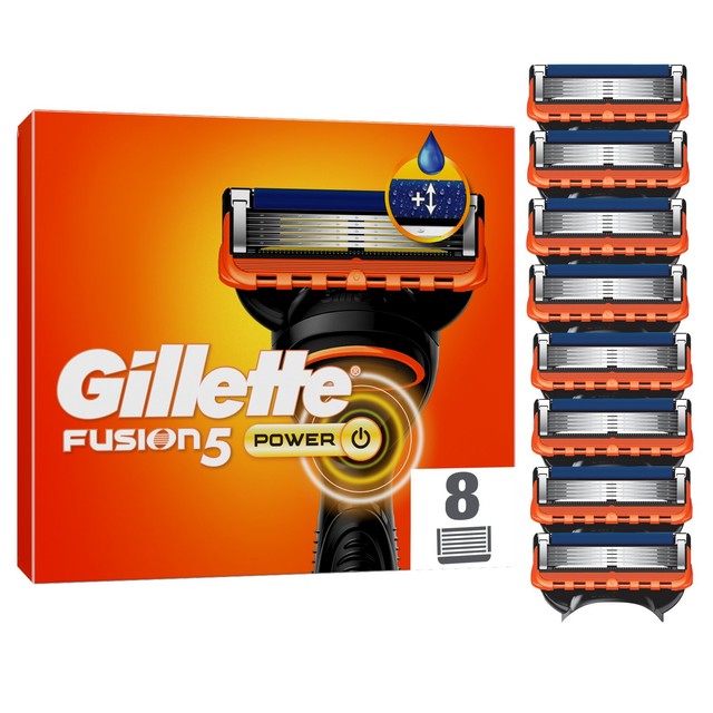 Gillette Fusion 5 Power razor blades 8 pack - British product