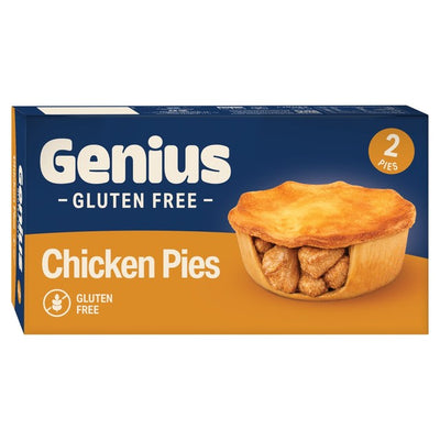 M&S Genius Pies au poulet sans gluten Surgelé 2 paquets - Acheter en ligne sur McGrocer