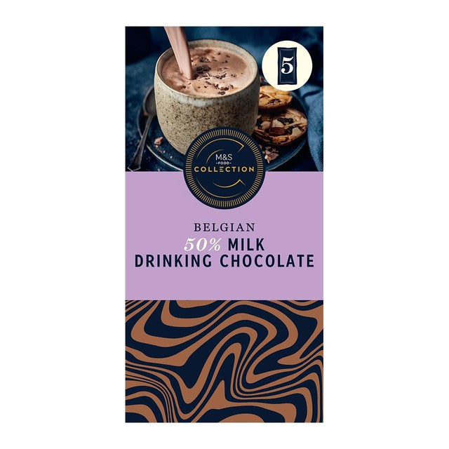M&S Belgian milk drinking chocolate sachet - British product
