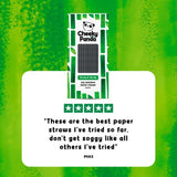 Cheeky Panda bamboo paper straws black 250 pack - British product