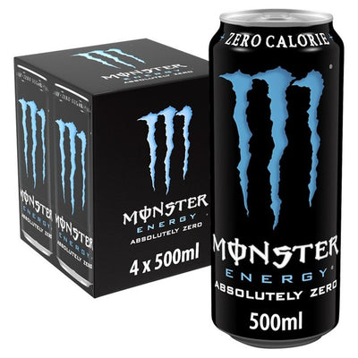 M&S Monster Energy Absolutely Zero Sugar Sugar Free Energy Drink 500ml- Buy online at McGrocer