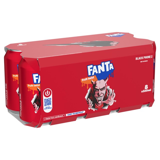 Fanta Fruit Twist drink 8x330ml cans - British product