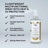 FUL heat protectant volumising styling spray 100ml - British product