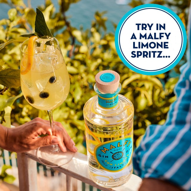 Malfy Gin Con Limone Lemon 70cl, imported from the UK