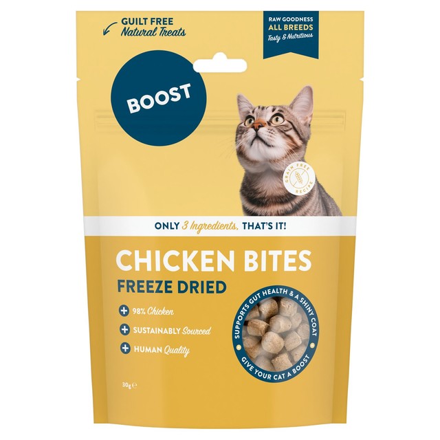 Boost Pet freeze dried chicken cat treats 30g - British product