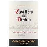 Casillero del Diablo Cabernet Sauvignon wine bottle - British product