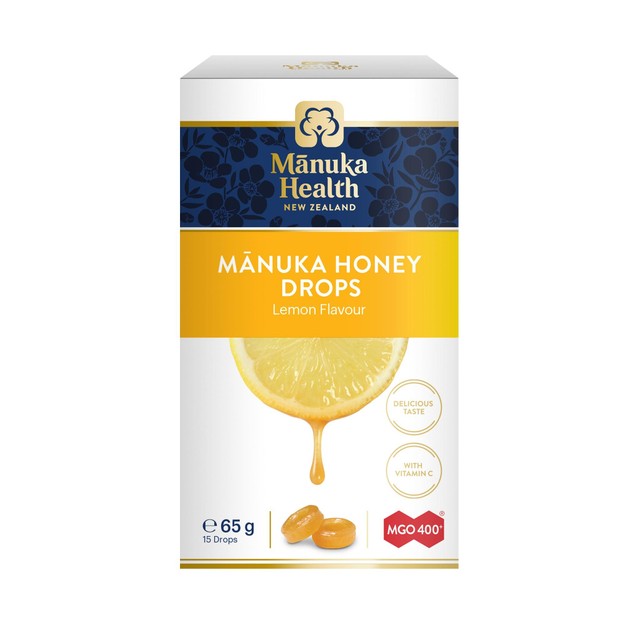 Manuka Health MGO400 manuka honey lozenges with lemon, UK version