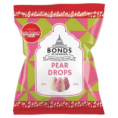 World Of Sweets LTD Bonds Of London Pear Drops حلوى مصاصة صلبة 130 جرام
