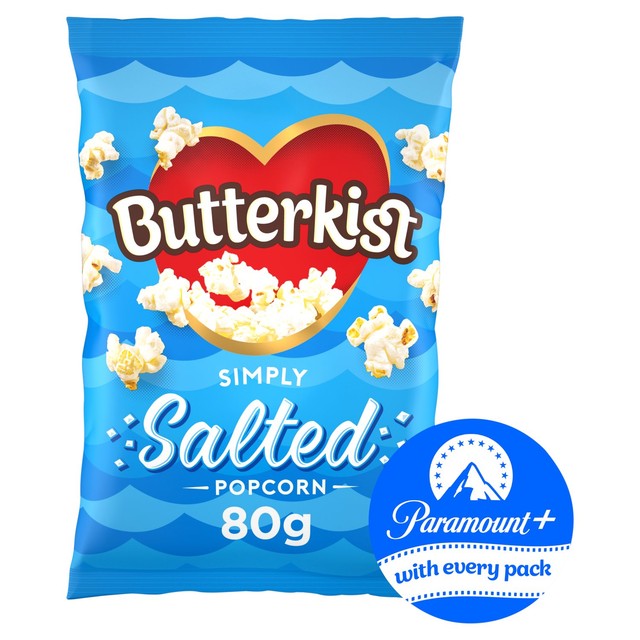 Butterkist simply salted popcorn 80g - British product