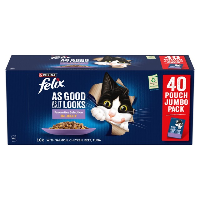 Felix wet cat food favourites selection, imported from the UK