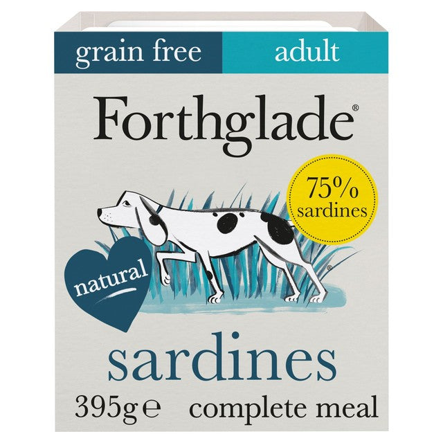Forthglade wet dog food sardines with sweet potato 395g - British product
