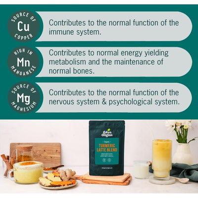 Green Origins Bio Super Kurkuma Latte Mischung mit Ingwer & Zimt 100g