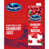 Ocean Spray Cranberry Classic juice drink 4x1L, imported from the UK