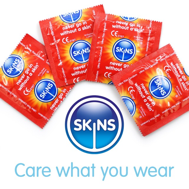 Skins Ultra Thin Vanilla Scent Condoms 16 pack (British brand)
