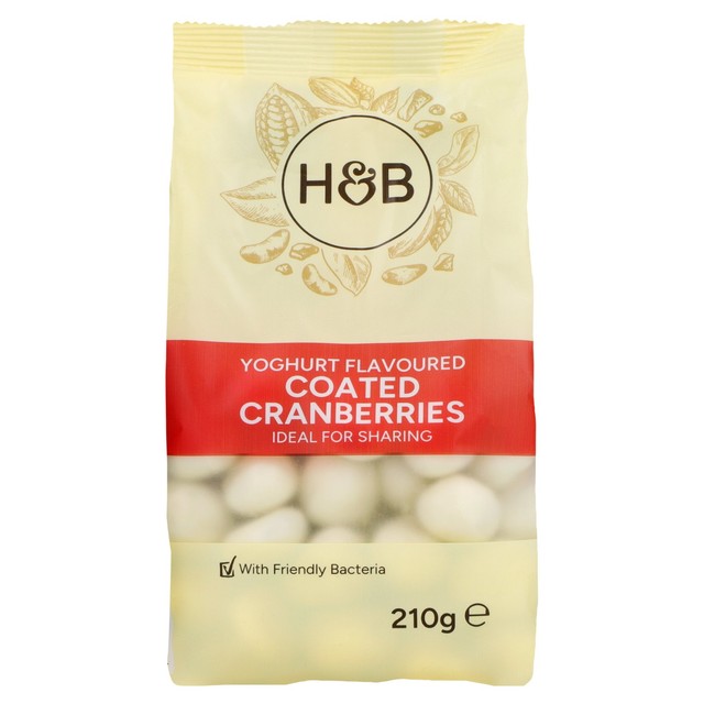 Holland & Barrett yoghurt coated cranberries 210g, UK version
