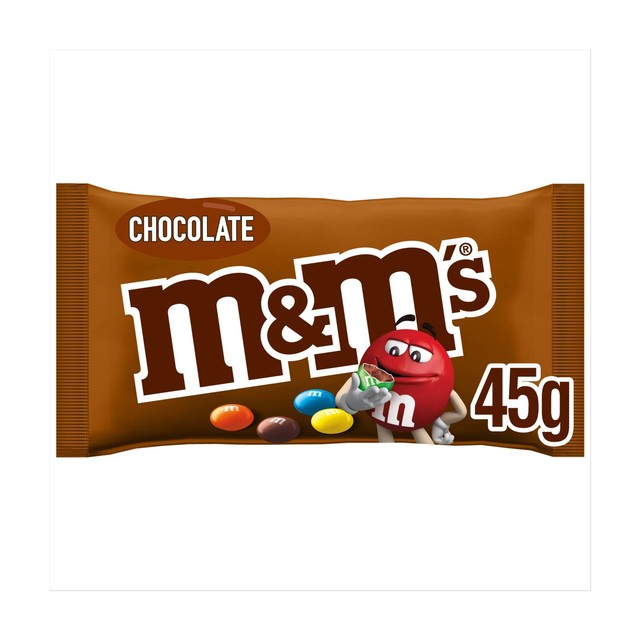 M&M's colourful milk chocolate candies in a bag, UK version