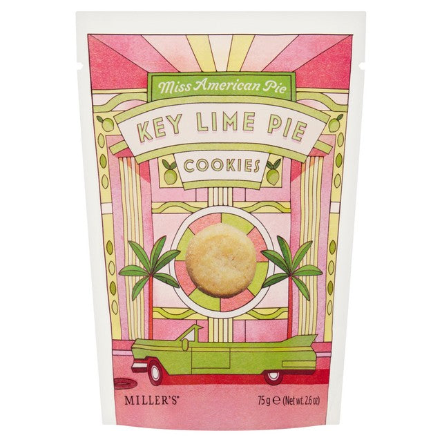 Miss American Pie Key Lime Pie Cookies 75g, imported from the UK
