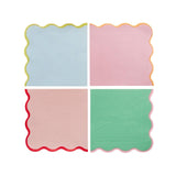 Hootyballoo Bright Banquet party napkins 16cm - British product