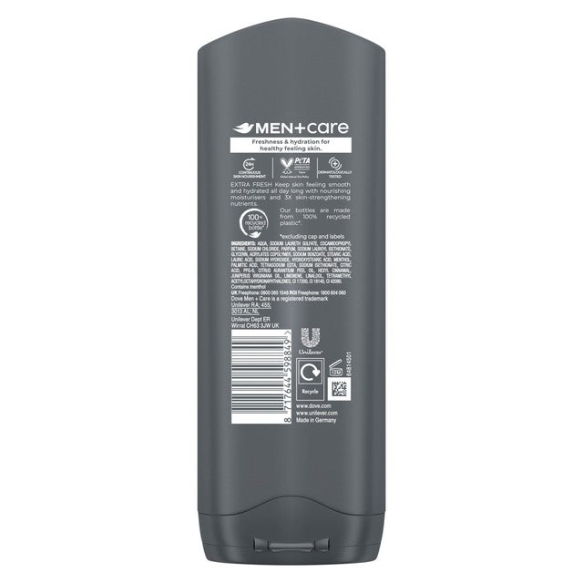 Dove Men+Care Fresh Awake Body & Face Wash 250ml - British product