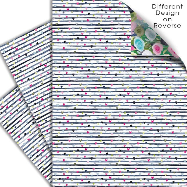 Deva Designs Blooming Blush gift wrap 3 pack - British product