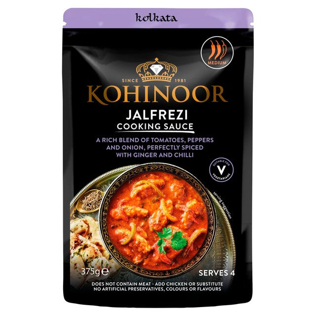 Kohinoor Jalfrezi Curry Sauce 375g Pouch, UK version