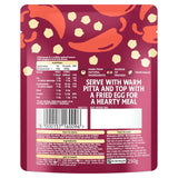 Heinz harissa chickpeas 250g with lemon and garlic, UK version
