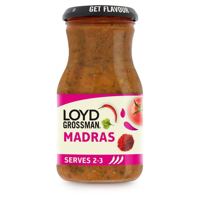 Loyd Grossman Madras curry sauce 350g, UK version