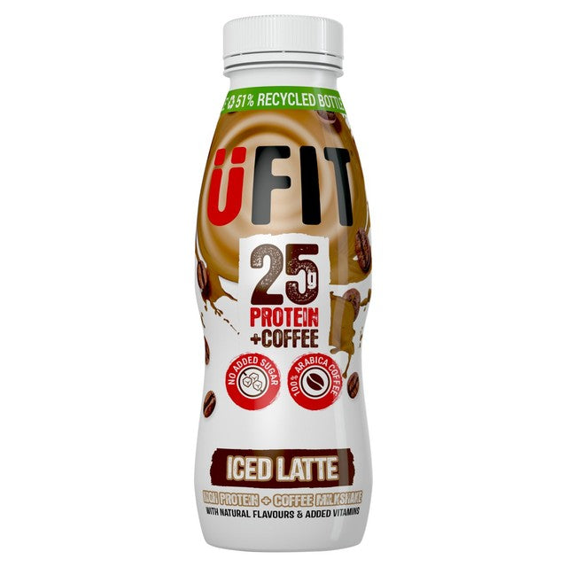 UFit Iced Latte Protein Milkshake 330ml (British brand)