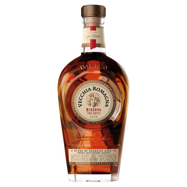 Vecchia Romagna Riserva Tre Botti 1820 brandy 70cl (British brand)