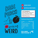 Dalston's sparkling peach drink 4 x 330ml - British product
