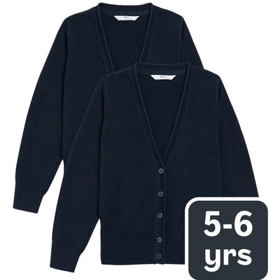M&S Cotton Cardigan with StayNEW Children's Cardigan 5-6 Y