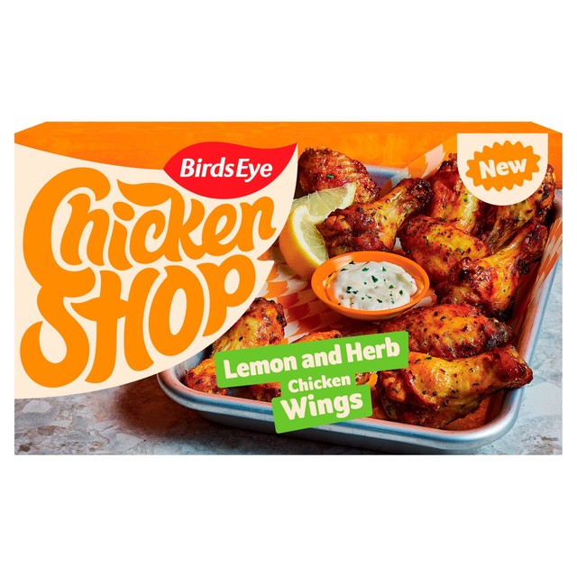 Birds Eye lemon and herb chicken wings 375g - British product