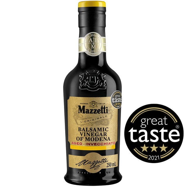Mazzetti Balsamic Vinegar Gold 4 Leaf 250ml, imported from the UK