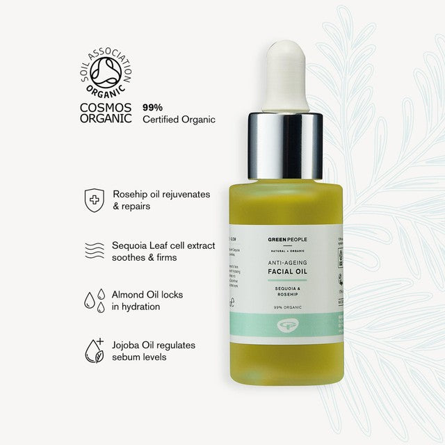 Green People Organic Facial Oil 30ml, UK version