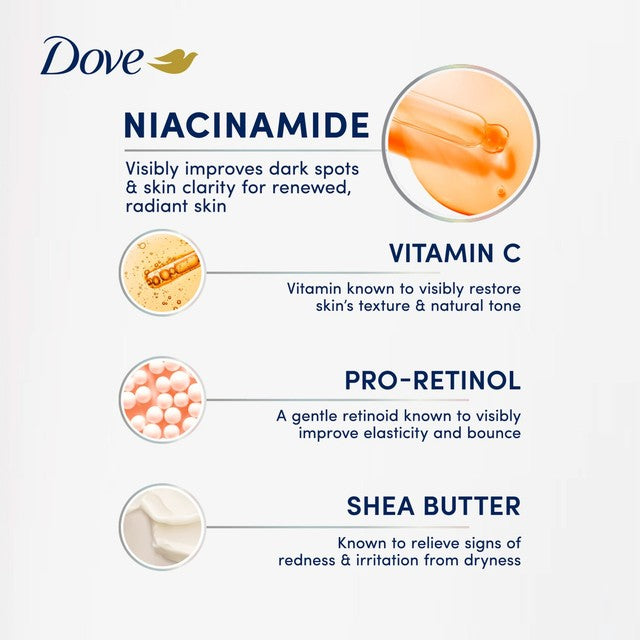 Dove Niacinamide Body Serum for even tone, UK version