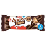 Kinder Bueno dark chocolate bar with hazelnut, UK version