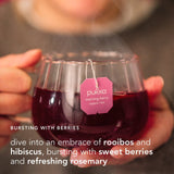 Pukka Herbs Organic Morning Berry tea bags 20-pack, imported from the UK