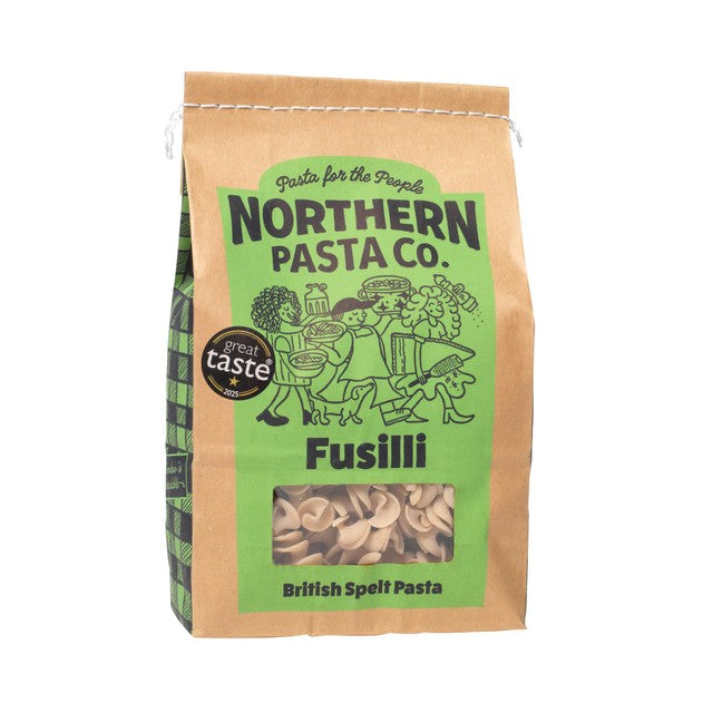 Northern Pasta Fusilli pasta 450g, imported from the UK