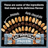 Eat Natural peanut chocolate protein bars 3x40g - British product