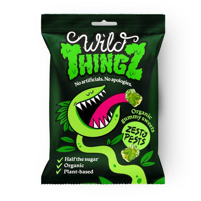 Wild Thingz Zesty Pests Organic Gummy Sweets 130g