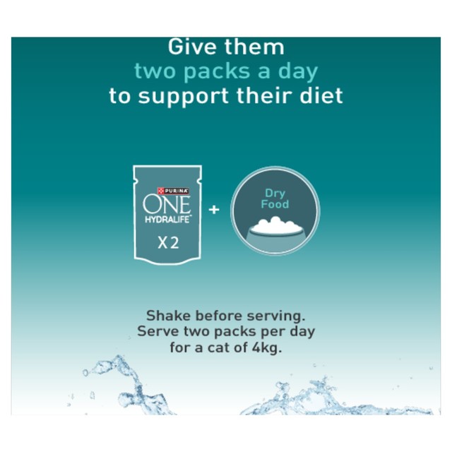 Purina One Hydralife chicken liquid cat supplement 6x50g, imported from the UK